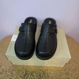 Clark's Black Slip-On Shoes